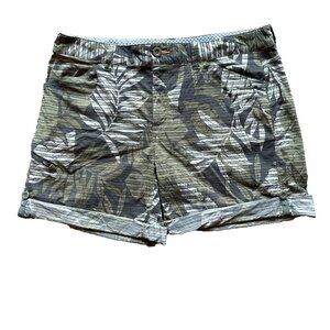 Orvis Trout bum shorts outdoor performance leaves camouflage design